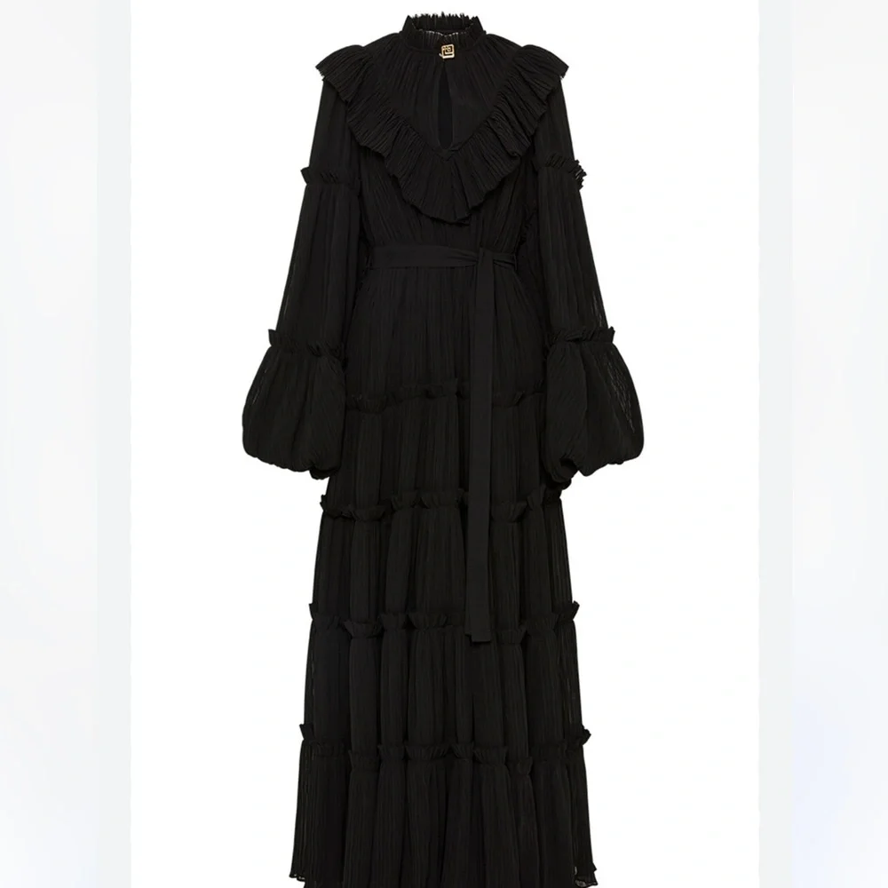 Aje Robyn Tiered Midi Dress - Picture 3 of 12